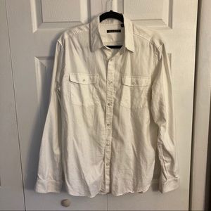Men’s Theory White Buttondown
